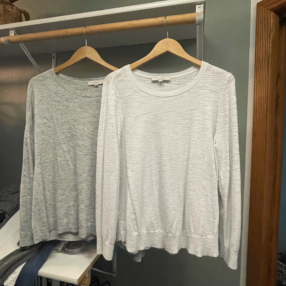 Two Loft summer sweaters XL